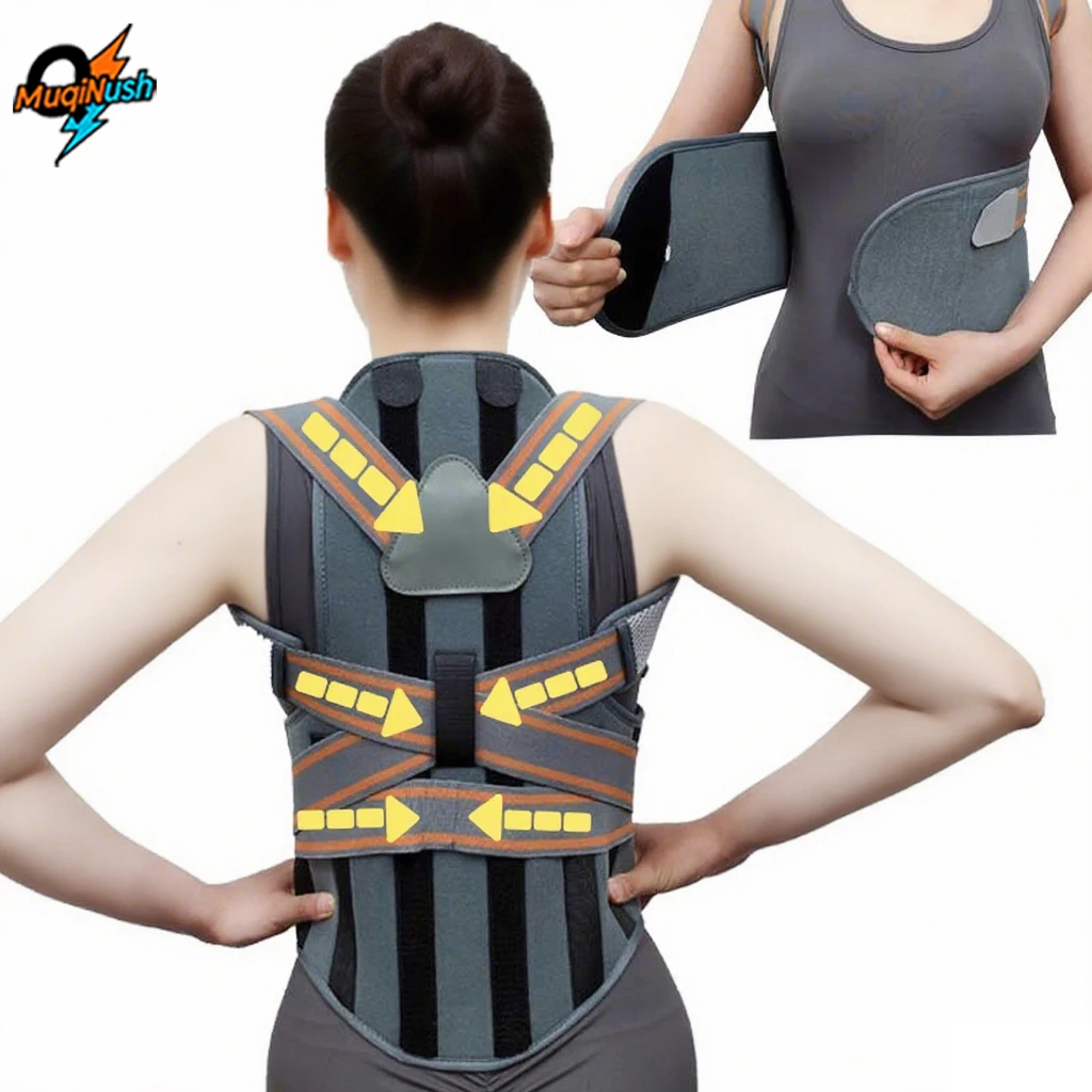 

MuqiNush 1pc Back Support Posture Corrector Breathable Shoulder to Improve Posture Suitable for Learning Fitness Training Office