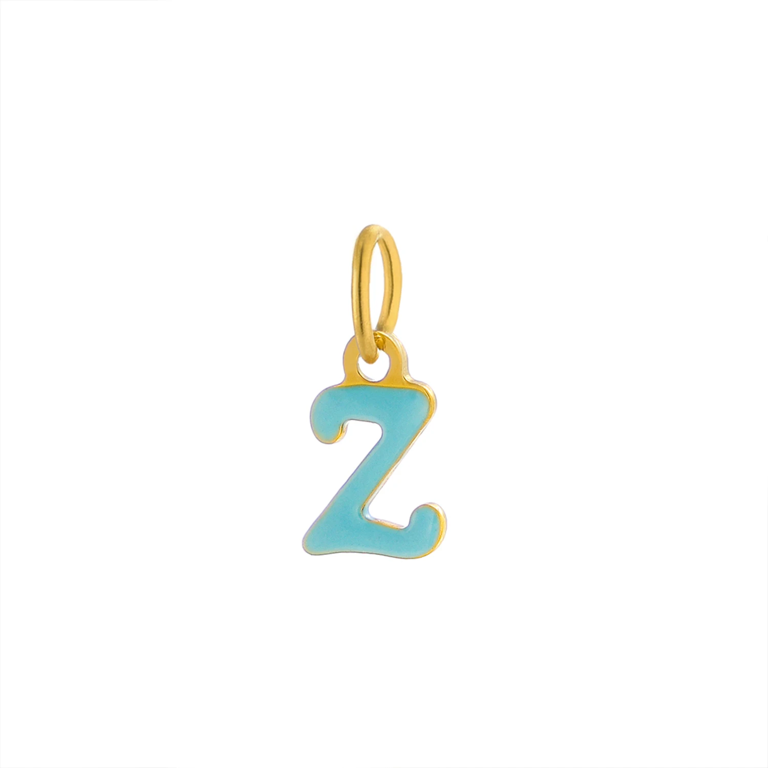 CARLIDANA Popular Fashion Initial Charm Stainless Steel Oil Drop Gold Plated Letter Pendant Alphabet for DIY Jewelry Necklace