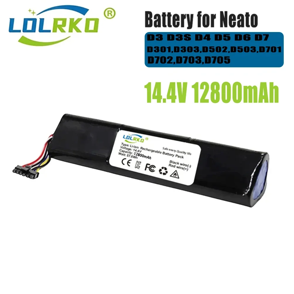 

Battery 945-0225, 205-0011 for Neato Botvac Connected, D3, D3+, D4, D5, D5+, D6, D7, D301, D303,D502,D503,D701,D702,D703,D705