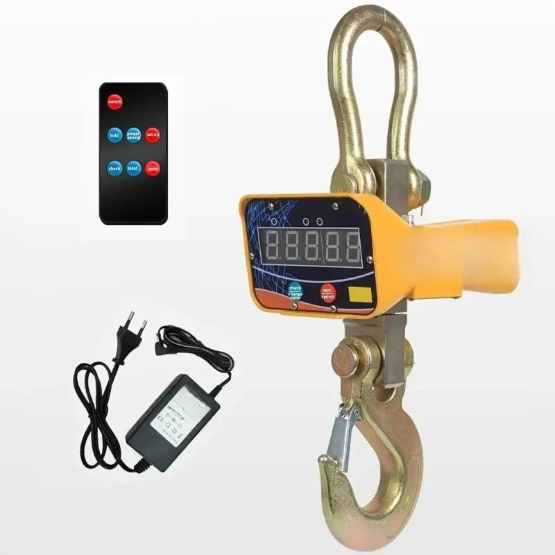 5 Ton High Precision Digital Hanging Scale LED Display Industrial Heavy Crane Scale for Factory Construction Hoist