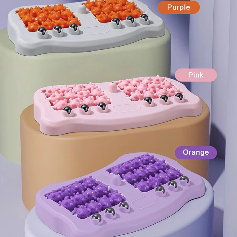 

Roller Foot Massager Multi-Point Massage With Magnetic Beads 6-Row Rollers Stress Relief Pain Health Blood Dredging Relax