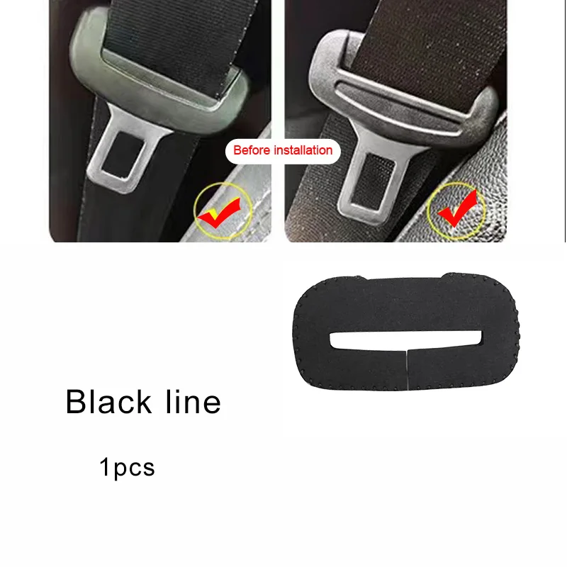 For Lada Ford Kia Lexus Toyota Mazda cadillac Alfa Nissan Skoda Peugeot  Hyundai Suede Car Safety Belt Buckle Covers accessories