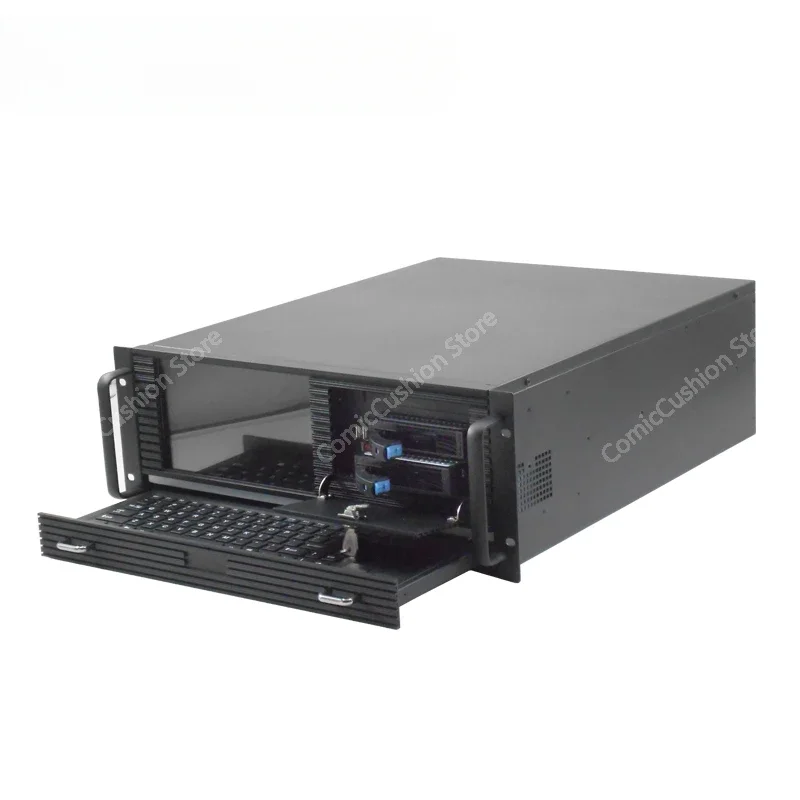 High performance 4U 550MM Depth Workstation Server Case Industrail PC Chassis All-in-one  Rack  With 8.9 Inch LCD screen