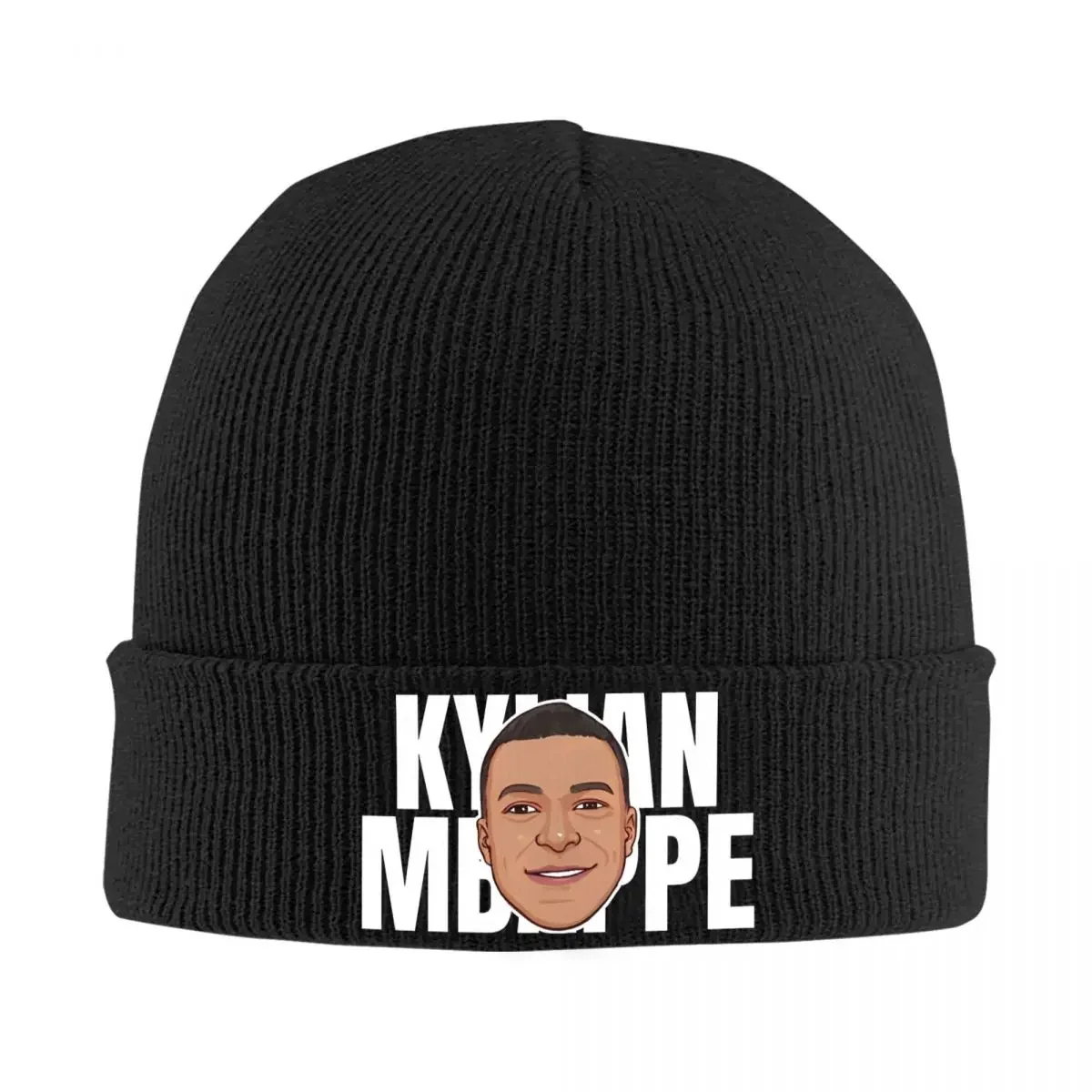 Kylian Bonnet Hats Mbapped Knit Hat Female Male Hip Hop Warm Beanie Hats Autumn Outdoor Graphic Cap