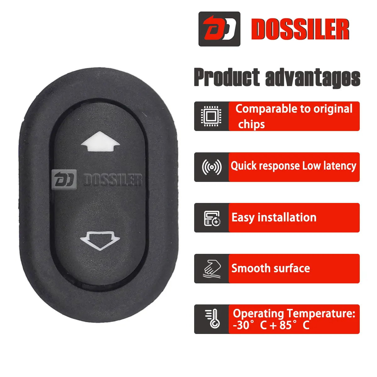 2S6514529AA Dossiler New Electric Power Window Switch Single Button For Ford Ranger Ecosport 2S65-14529-AA 6Pins Car Parts view 2