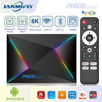 R69 Plus Allwinner H728 tv box Android 14 WiFi 6 Ultra HD 1080P Set Top Box 4K 8K 1000M Ethernet smart tv Box