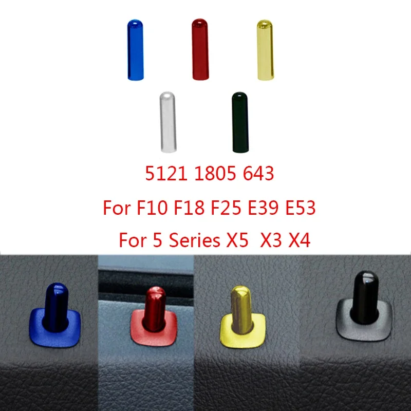 

4PCS Car Door Lock Pin Knob Cap for BMW 5 Series F10 F18 E39 X5 E53 E87 E90 E70 E71 F35 X3 X4 F25 ABS Interior Accessories