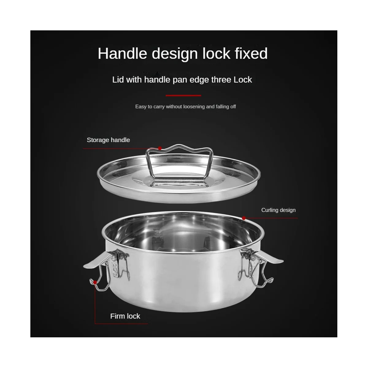 Flan Pan Flanera 몰드, 뚜껑이 달린 스테인리스 스틸 플랜 몰드, 6 쿼트 냄비