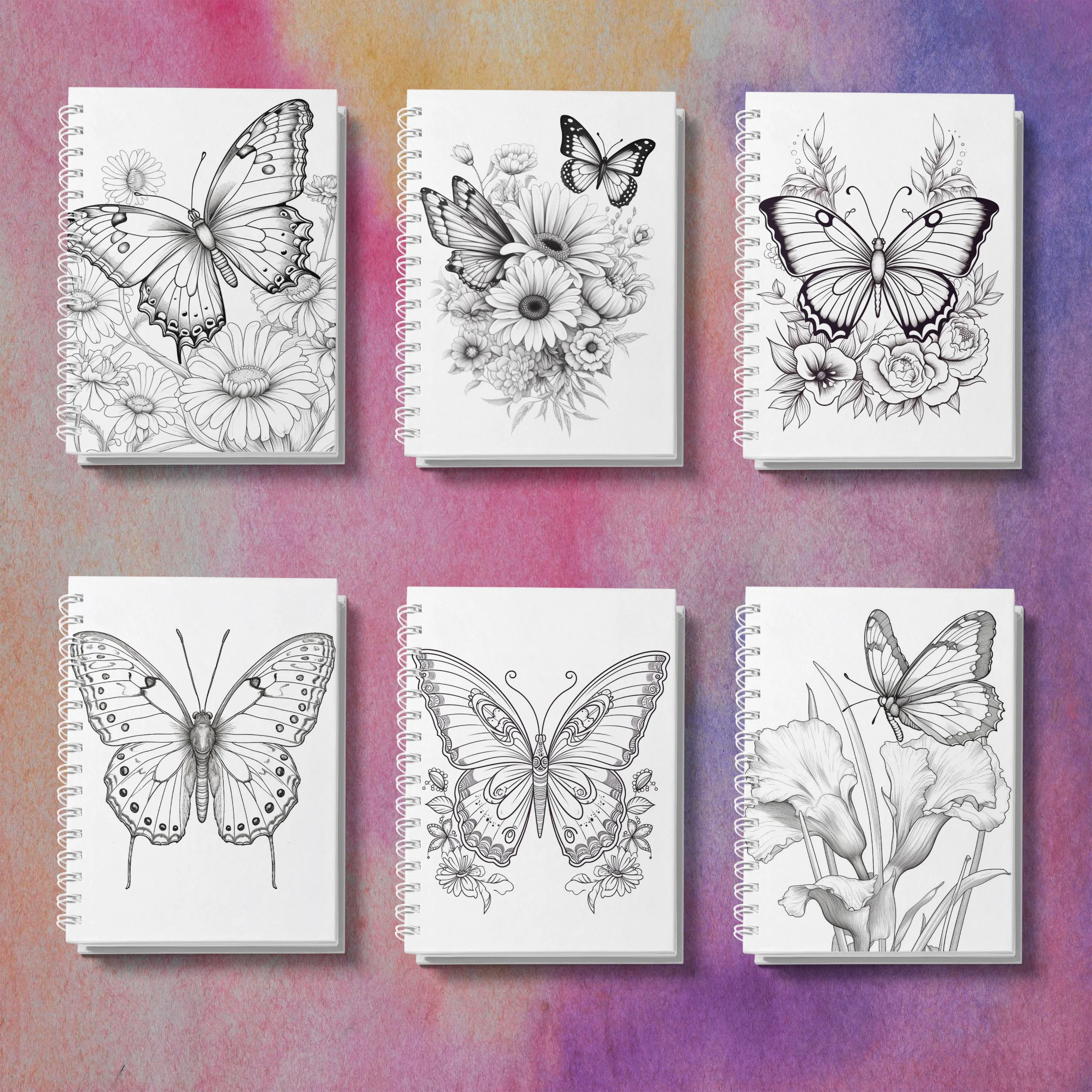 Livre de coloriage pour adultes papillon – Conception en papier épaissi pour libérer la créativité et la guérison, un cadeau précieux pour un ami!