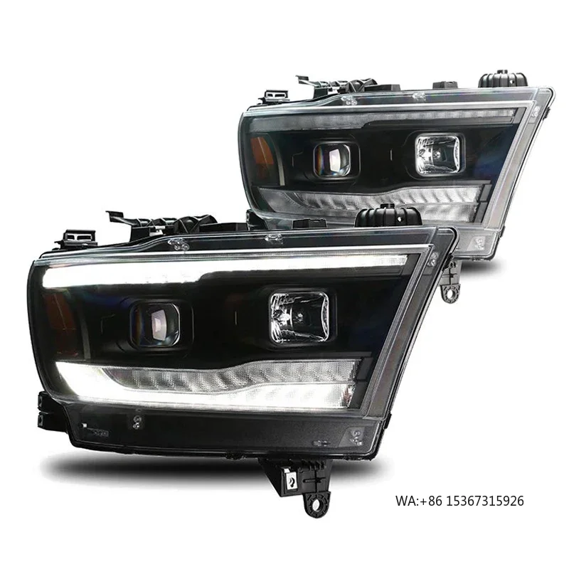 Lampu Proyektor Headlamp LED Strip Headlamp 68360176 AD Lensa Smoky Ganda