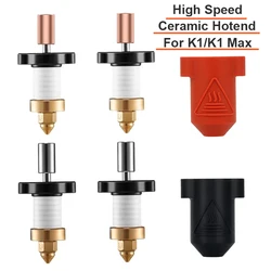 Hotend Kit For Creality K1 K1 Max 3D Printer Ceramic Heating Core Bimetal Heatbreak 24V 60W High Speed Print Head For K1 K1 Max