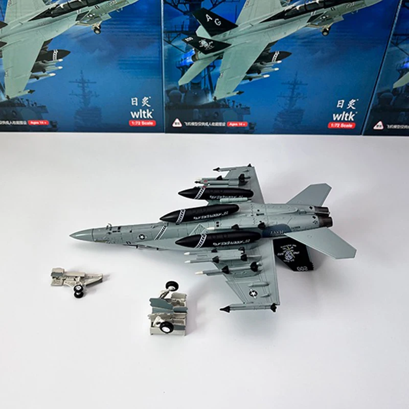 1/72 Scale Diecast F18 F-18 VF103 Grumman Tomcat F/A-18F Pirate Flag Fighter USAF Army Air Force Metal Plane Model Kids Toy