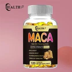 Maca Ginseng Ashwagandha Tribulus 8050mg for Muscle Mass Endurance Vitality