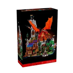 IN STOCK 2024 New Ideas 21348 Dungeonsed Red Dragon's Tale Building Blocks House Model Assembly Toys