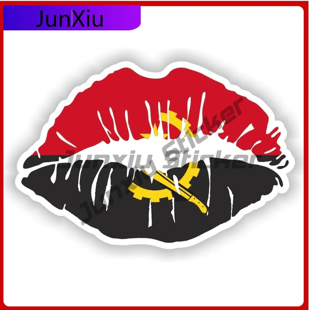 

Angola Lips Flag Beautiful Auto Styling Accent Designed For Use On Car Body Bumper And Windows