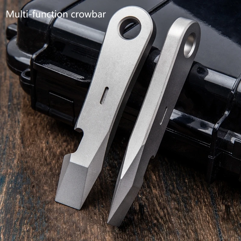 ไทเทเนียมอัลลอยด์เปิดขวดสำหรับ Crowbars ที่เปิดขวด Pocket Pry Bar เครื่องดึงเล็บ M4YD