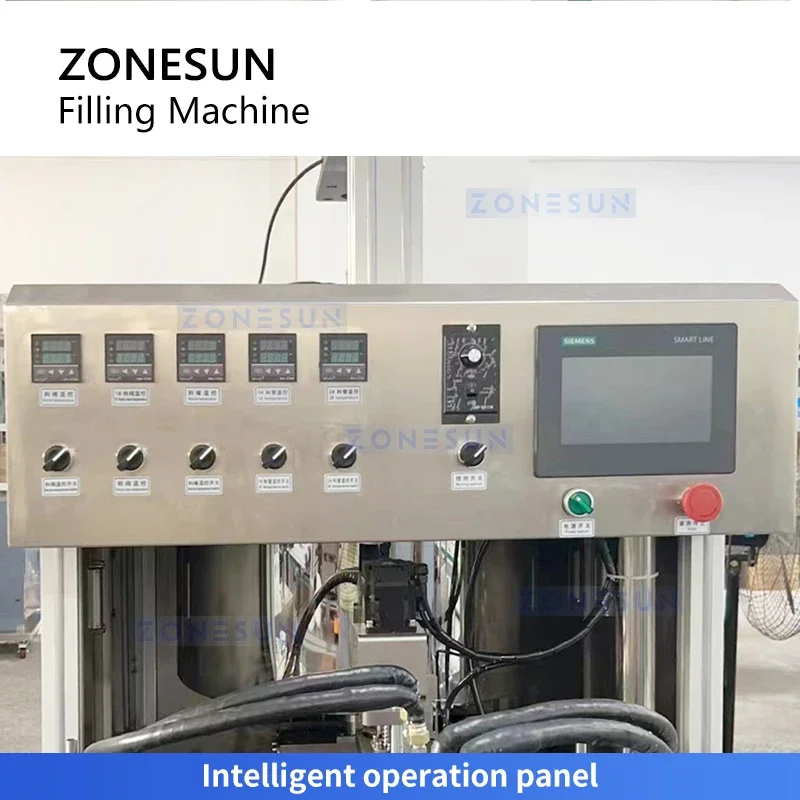 ZONESUN ZS-JRF4 Hot Filling Machine 4 Head Vaseline Filling Machine Heating Mixing Filler