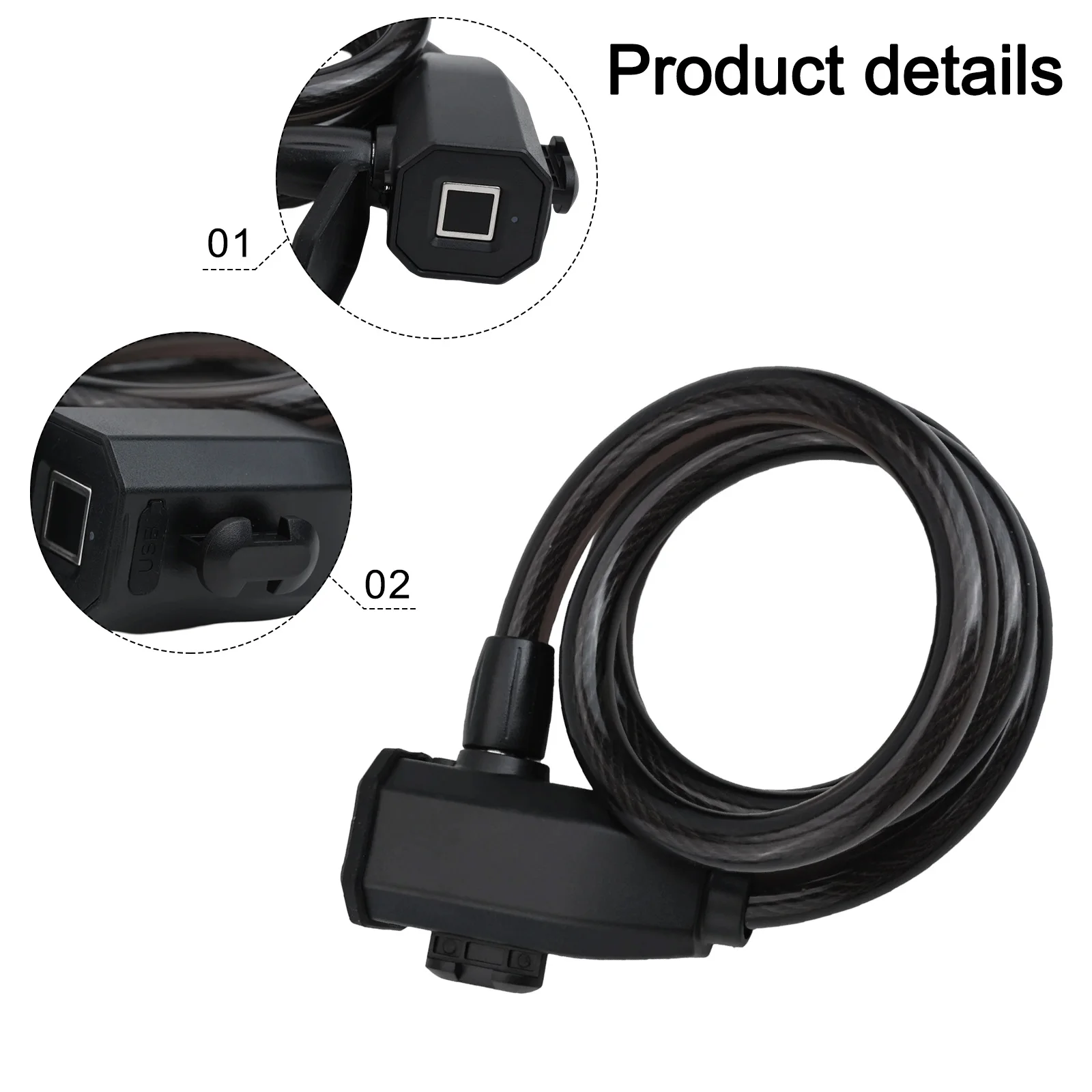 

Водонепроницаемый биометрический замок для скутеров и велосипедов, без ключа, для использования на улице, система блокировки IP65