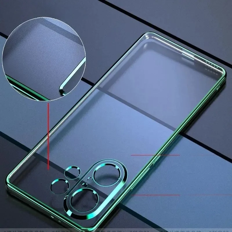 حافظة هاتف من السيليكون رفيعة للغاية لهاتف VIVO V60 V 60 مطلية بالكهرباء غطاء خلفي شفاف مقاوم للصدمات لهاتف VIVO S30 S 30