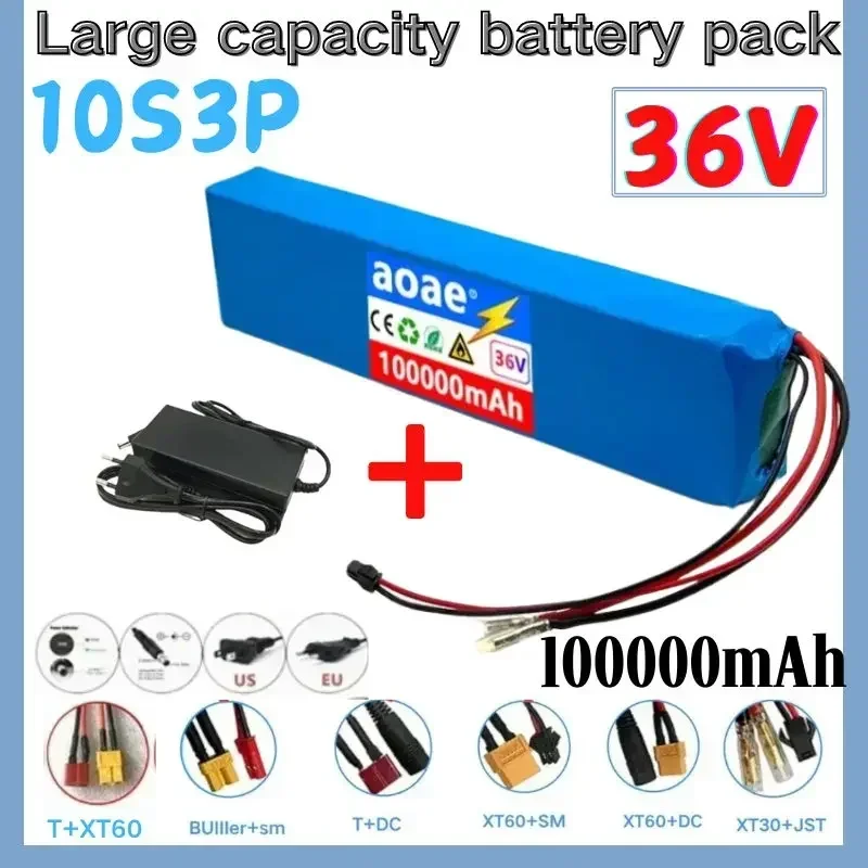 

36V 10 s3p 100000mAh 18650 batteria al litio M365 ricaricabile Power modificato bicicletta Scooter veicolo elettrico con BMS