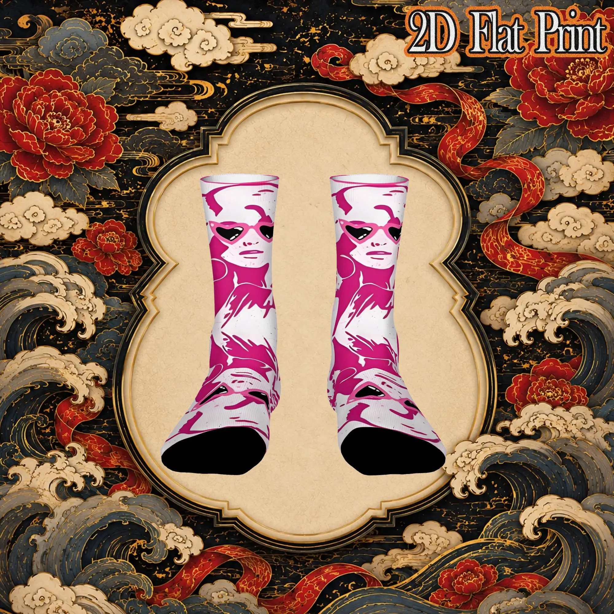 Dolly Parton Country Music Queen  Card Outdoor Men's compression Socks Unisex items Crew Sock Cycling socks