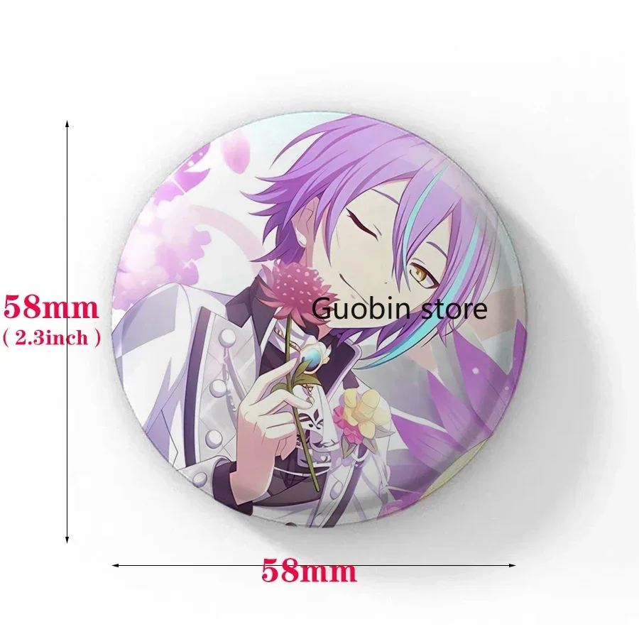 58mm New Project SEKAI Anime Wonderlands×Showtime Kamishiro Rui Metal Badge Brooch Pins