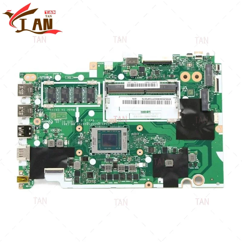 

Original For Lenovo IdeaPad 3-15ARE05 Laptop Motherboard 5B20S44306 NM-C861 With R5-4500U CPU 4G RAM Full Tested Original For L
