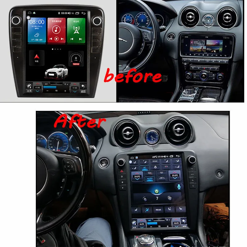 

Carplay Car Radio For Jaguar XJ XJL 2009-2019 Android12 Tesla Screen Multimedia Player GPS Navigation Stereo Gift Tools Headunit