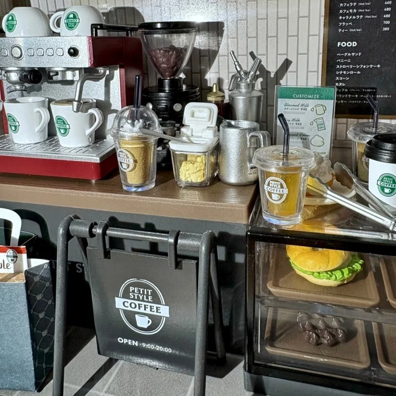 Re-Ment PETIT STYLE COFFEE Caja ciega Figura en miniatura Juego de juguetes Juguete de dulces Cubiertos Colección de adornos para niños