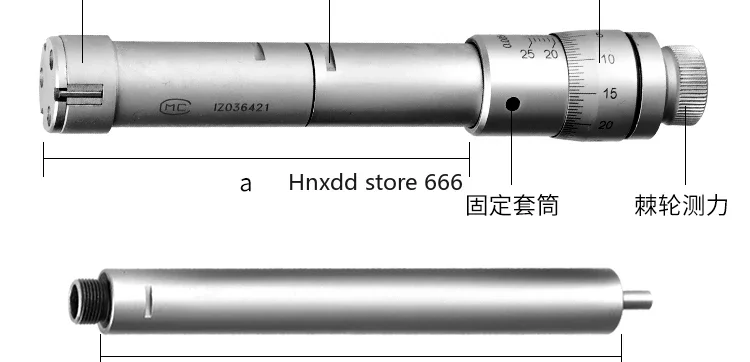 Micrometro del diametro interno misurazione del foro interno a tre artigli misurazione interna 20-25-30-40-50mm