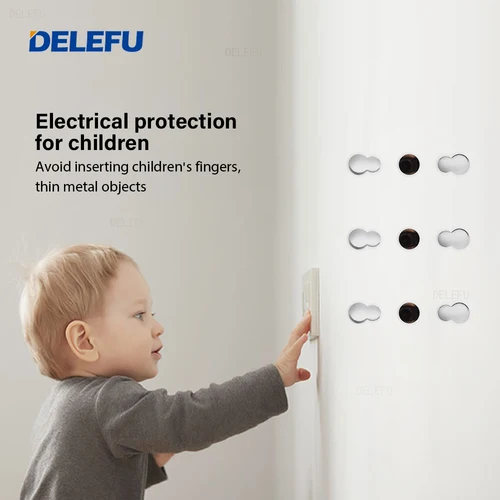 Imagen 2 del producto DELEFU enchufe italiano DIY pizarra USB tipo C interruptor de timbre 45A 20A cortina teléfono CAT5 TV HDMI SAT negro inteligente