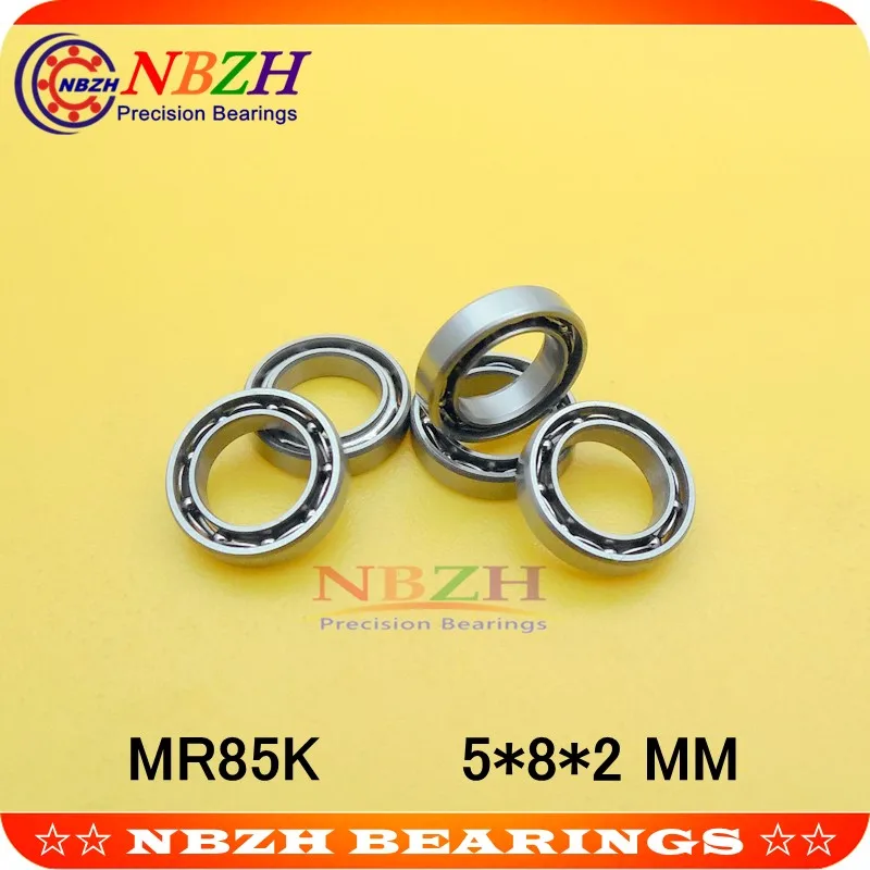 Free Shipping NBZH Bearing miniature Bearing MR85 L850 OPEN 5*8*2 MM For Rc Hobby And Industry SMR85 MR85K SUS440C