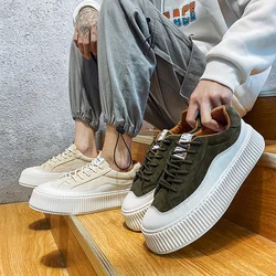 Casual Shoe for Men Running Sneaker Student Fashion Board Shoe Leather Comfortable Platform Shoe Men Tenis Masculino 2023