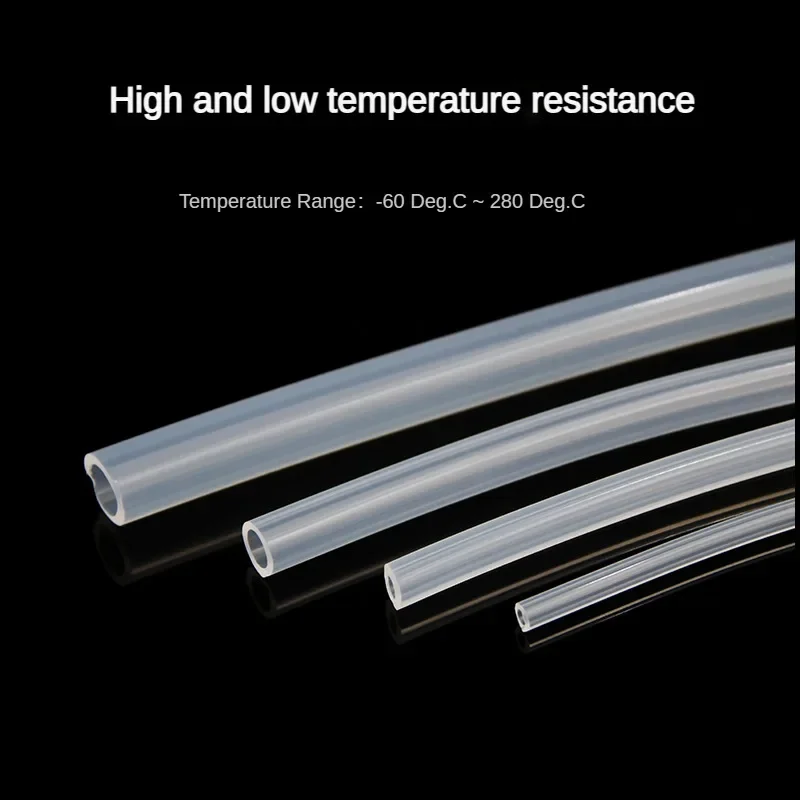 1/5/10 Meter 4*6mm Transparent Silicon Tube Food Grade Flexible Nontoxic Thermoresistant Silicone Water Connector Pipe Aquarium