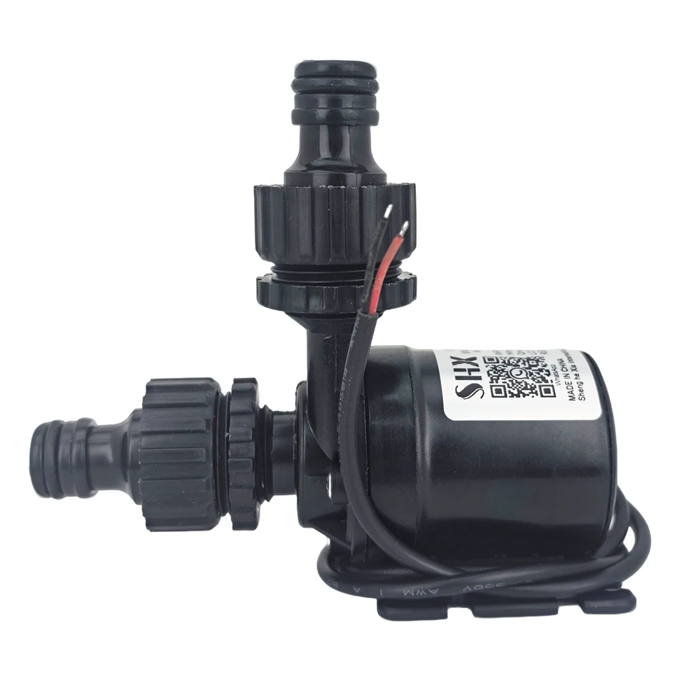 Bomba de água 12v de alta pressão ultra silenciosa solar dc 24v elevador 5m 800l/h motor sem escova bombas de água submersíveis junta de ruptura rápida