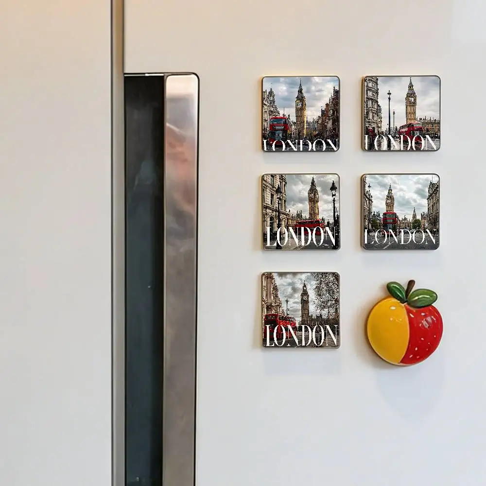 London City Cityscape Refrigerator Magnet Personalized Creative Magnetic Stickers With Magnets