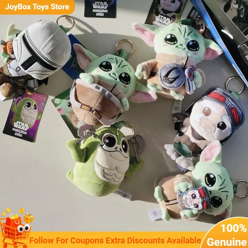 Authentic Hot Toys Star Wars The Mandalorian Baby Yoda Grogu Soft Textured Mini Figure Blind Box Bag Charm Keychain Collectible view 6