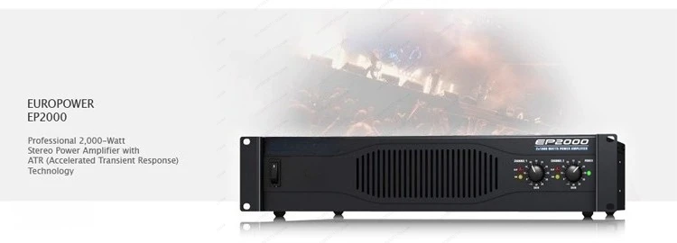 EP2000 EP4000 Professional Power Amplifier, 2U 2000W Switch Mode PSU, Bridgeable for PA Speaker System