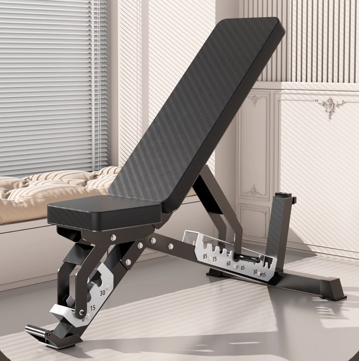 Commercial Multi-Functional Foldable Portable Safety Fitness Chair Adjustable Dumbbell Stool Sit-Up Rack Home Use Supine Boardpr