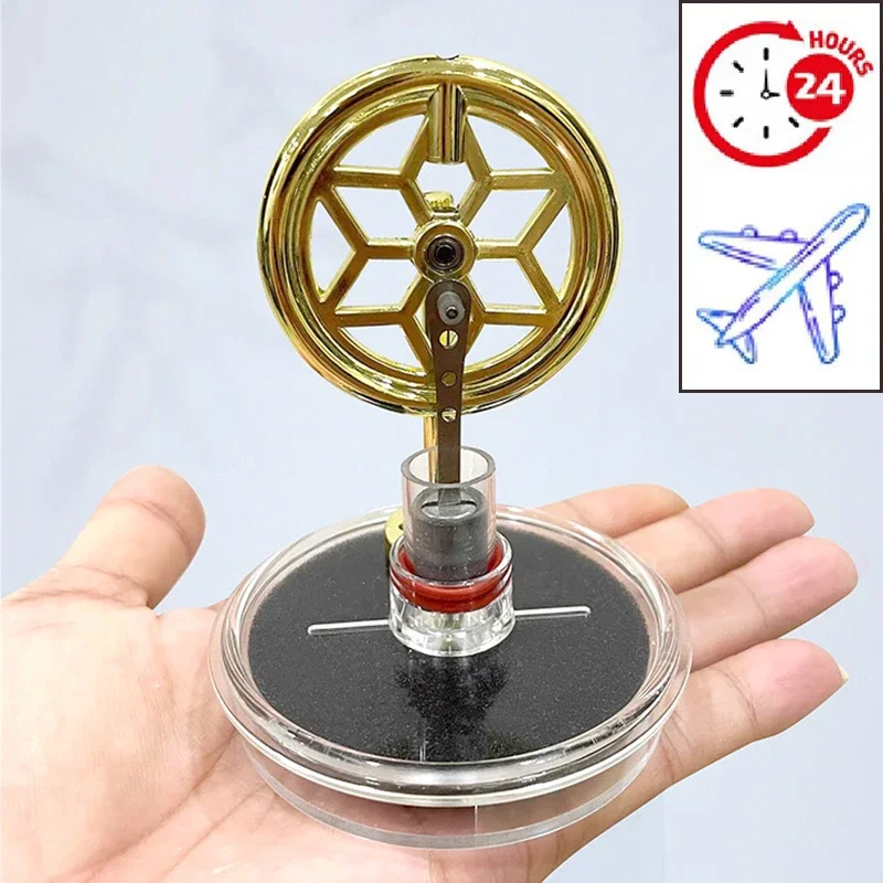 Mini modelo de motor Stirling de diferencia de baja temperatura, modelo de motor de pistón de potencia de vapor, juguete para regalo Experimental