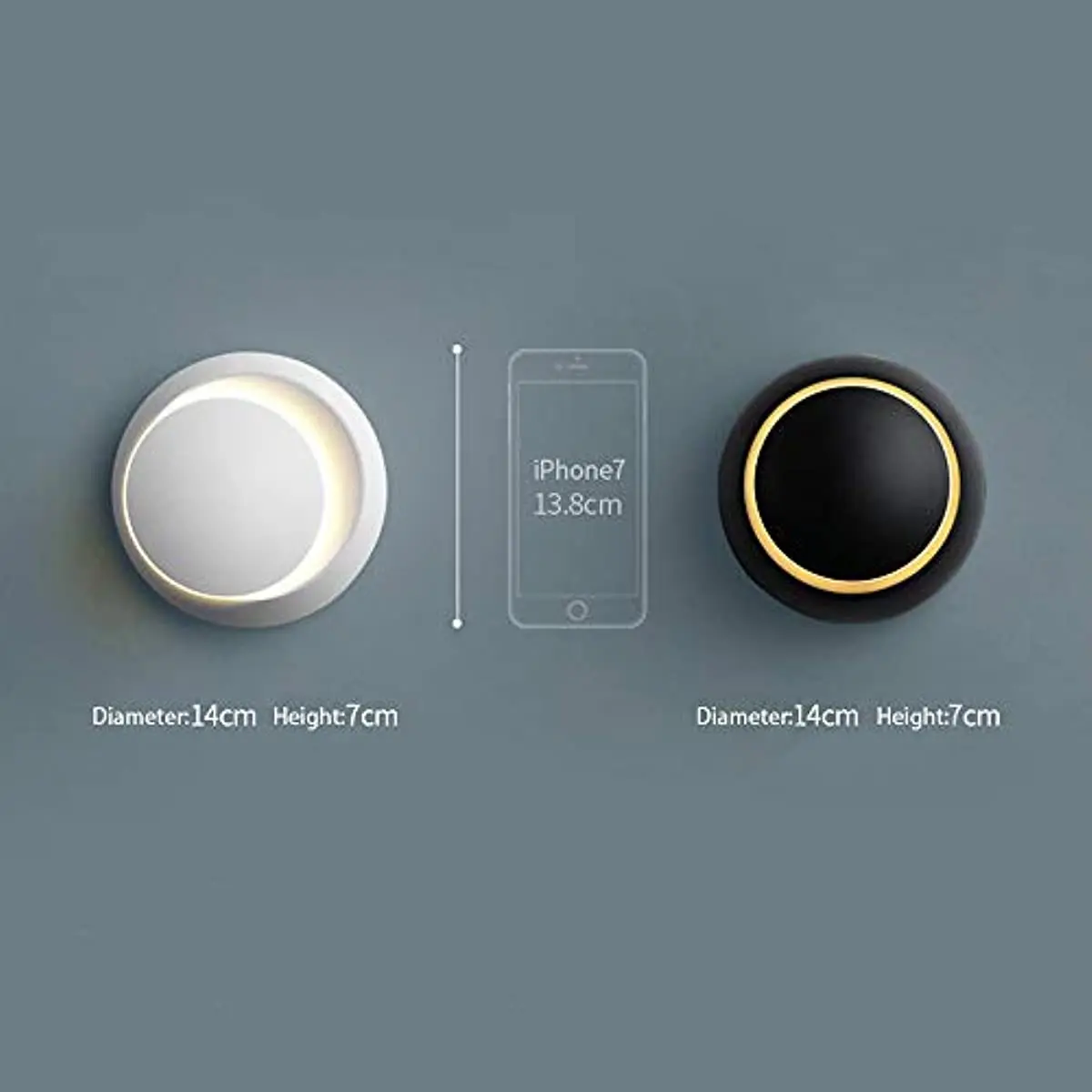 Moderne LED Kreative Wand Lichter 360 Grad Rotation Einstellbar Dedside Licht Weiß Schwarz Gang Runde Wand Lampe