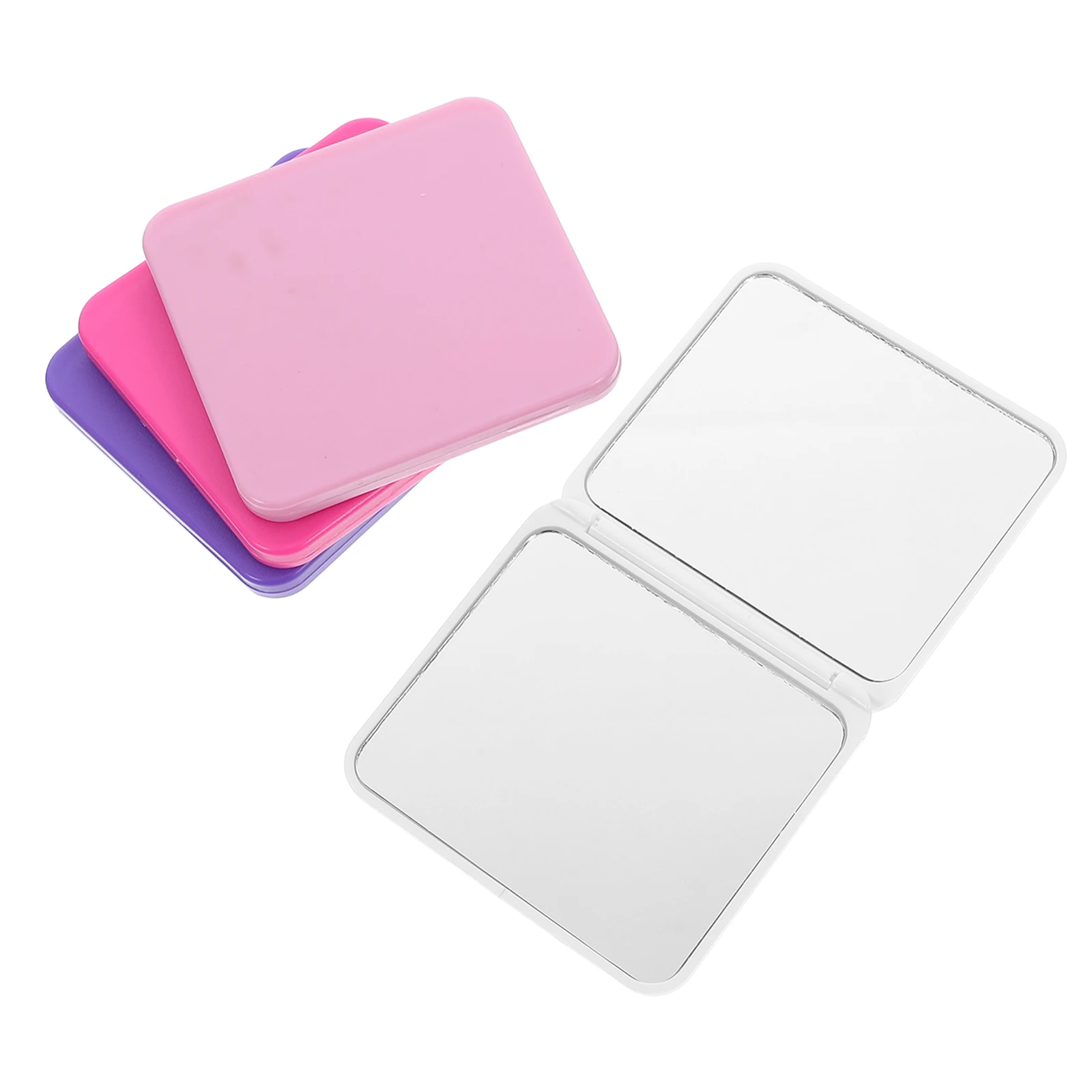 4 szt. Przenośne lusterko do makijażu, kompaktowe, składane, dwustronne, o wysokiej rozdzielczości, podróżne, ręczne lusterko kosmetyczne dla kobiet, mini lusterko kieszonkowe do torebki.