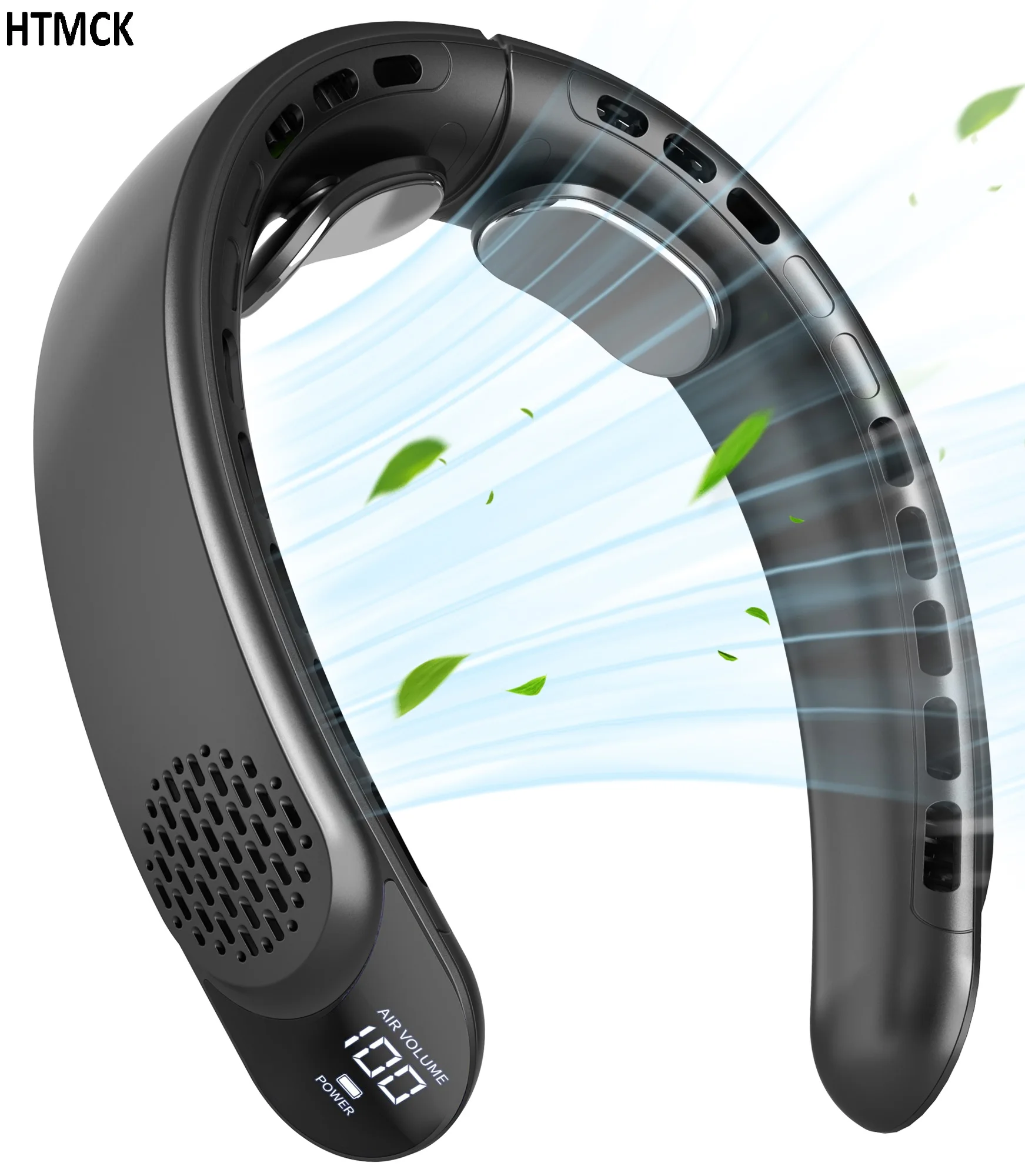 Foldable Turbo Neck Fan Bladeless Portable Neck Cooler Multi Speed Adjustable Rechargeable Personal Fan