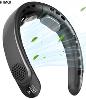 Ventilateur de cou pliable sans pales, portable, multi-vitesses réglables, rechargeable, pour rafraîchissement personnel 1