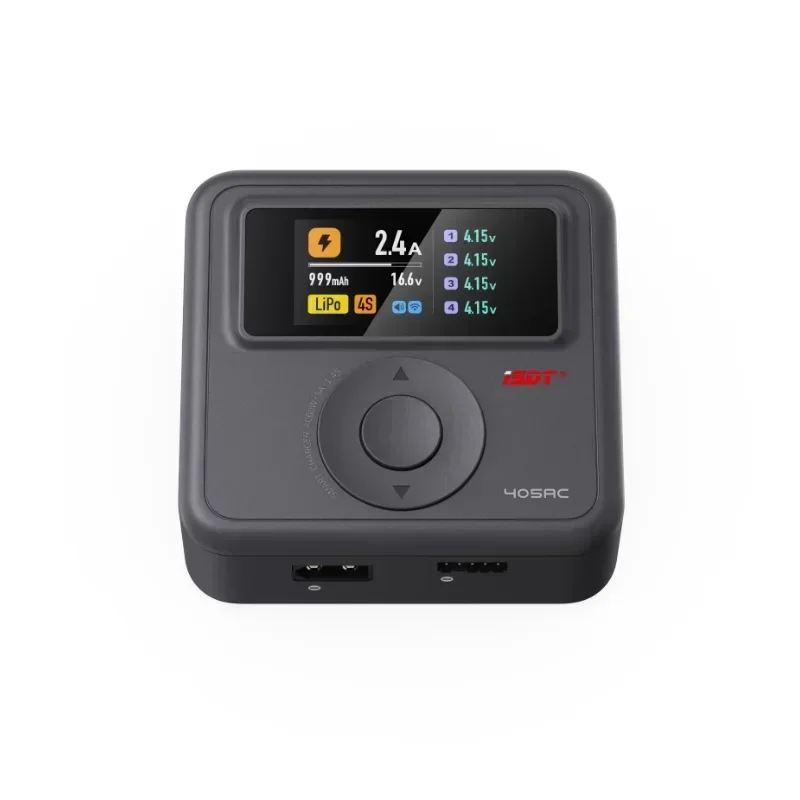 ISDT 405AC 60W 5A Smart Charger (XT60) - Supports 1-4S LiFe/LiHv/LiPo, 1-7S Pb, 1-12S NiMH/Cd Batteries