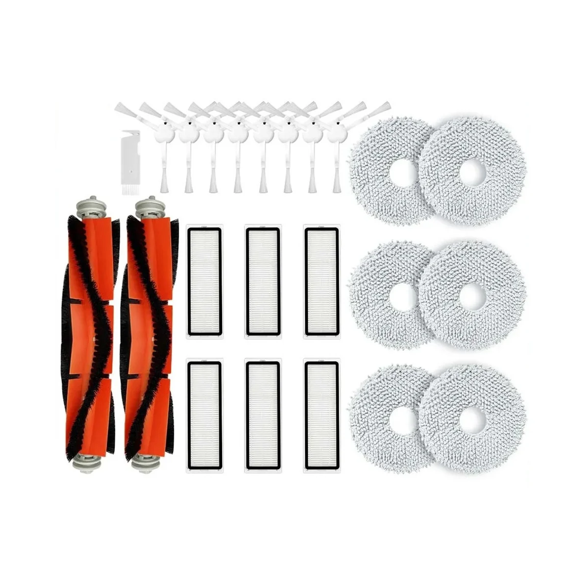 For Robot Vacuum S10+ / S10 Plus Spare Parts Accessories Main Side Brush Hepa Filter Mop Cloth Pads