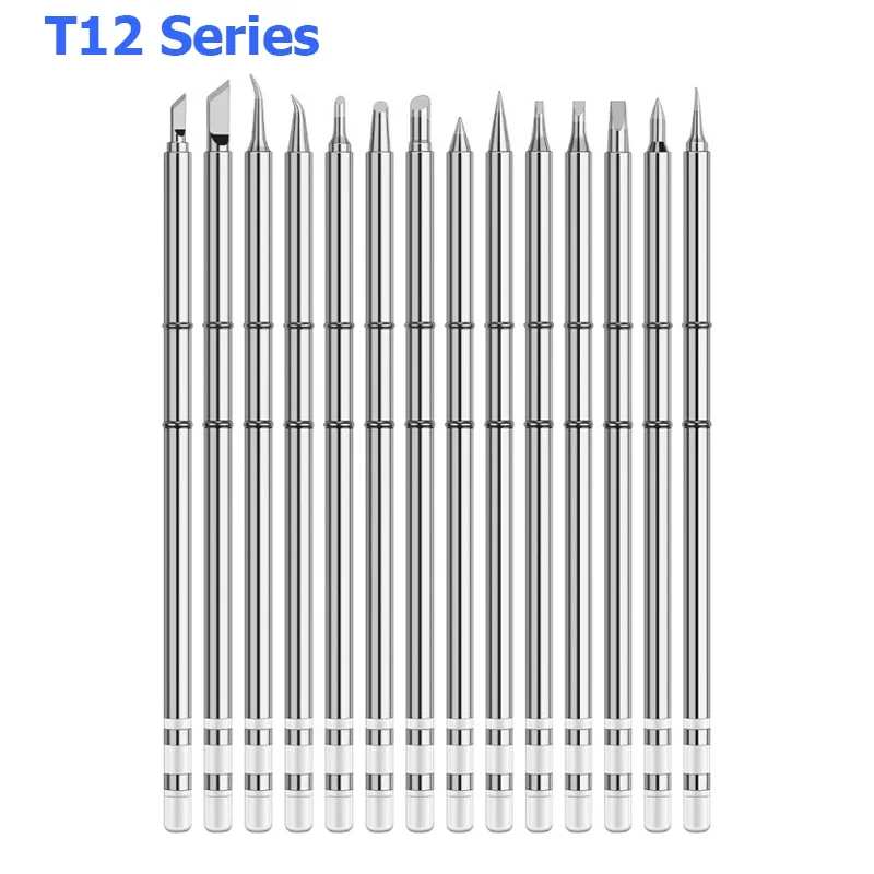 Soldering Iron Tips T12 K/B/B2/BL/BC1/BC1.5/BC2/BC3/C1/C4/CF4/D12/D16/D24/D4/D52/DL32/J02/JL02/KU/KR/KL/I/IL/ILS/BCF1/BCF2/BCF3