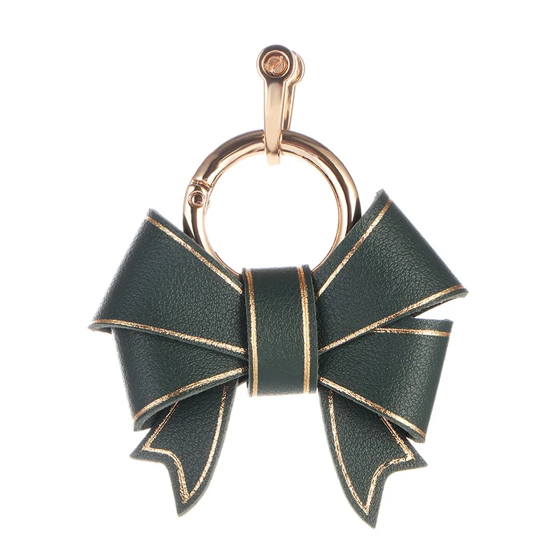 Fashion Bow Handbag Pendant Lovely Pink Keychain Accessories Delicate Bowknot Hanging Decoration Anti-loss Key Chains for Women