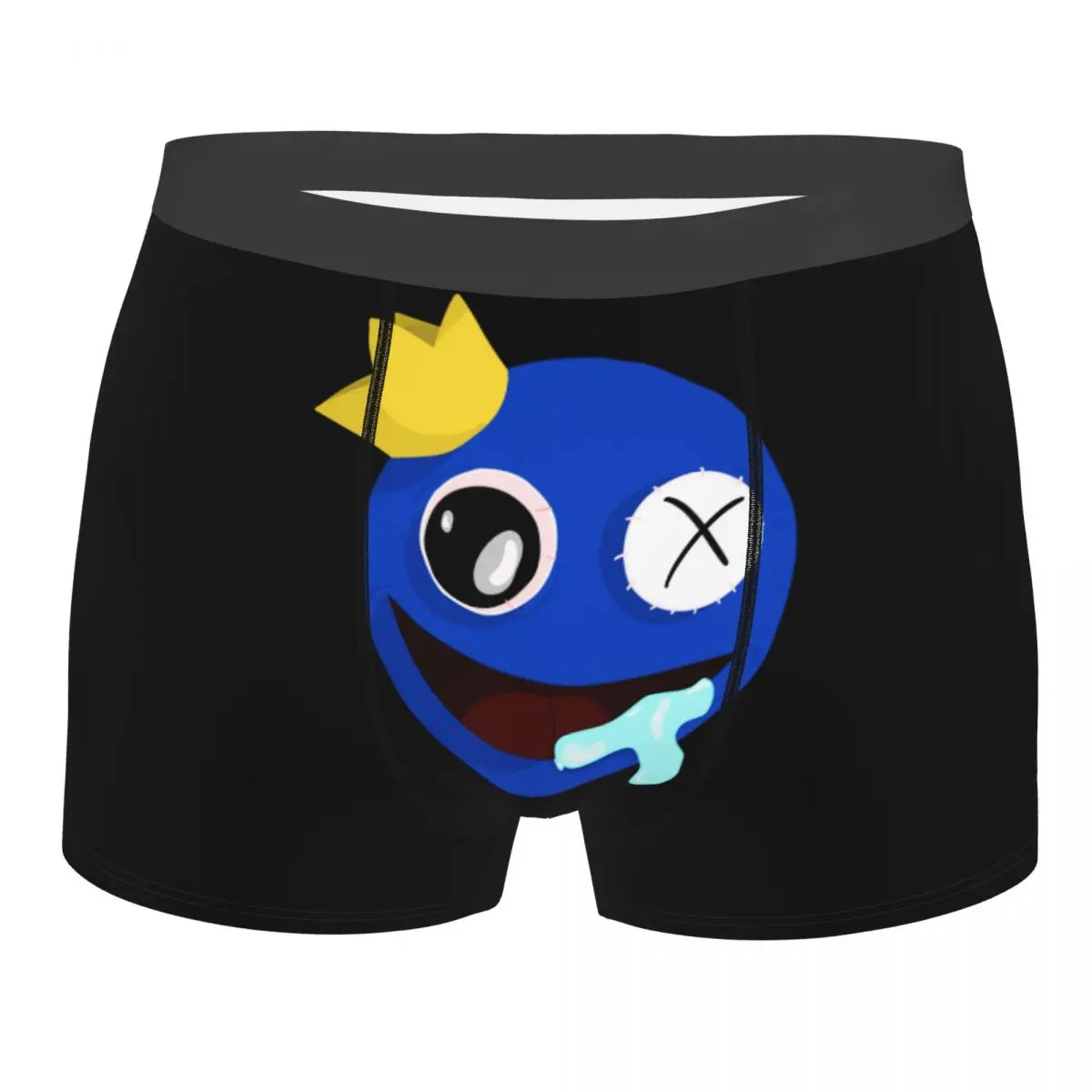 Custom Cute Blue Rainbows Friend Play Gamer Boxer Shorts For Homme 3D Printed Underwear Panties Briefs Soft Underpants