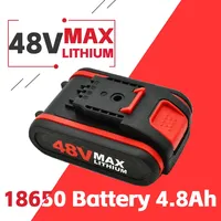 Newly 24V 48V 88V 18650 Lithium Battery 4800mah Electric Tools Battery For Wireless Wrench Mini Chain Saw Electric Drill ect